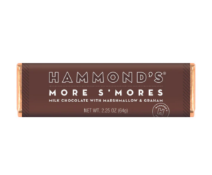 Hammond's More S'mores Milk Chocolate Bar 2.25oz 12ct